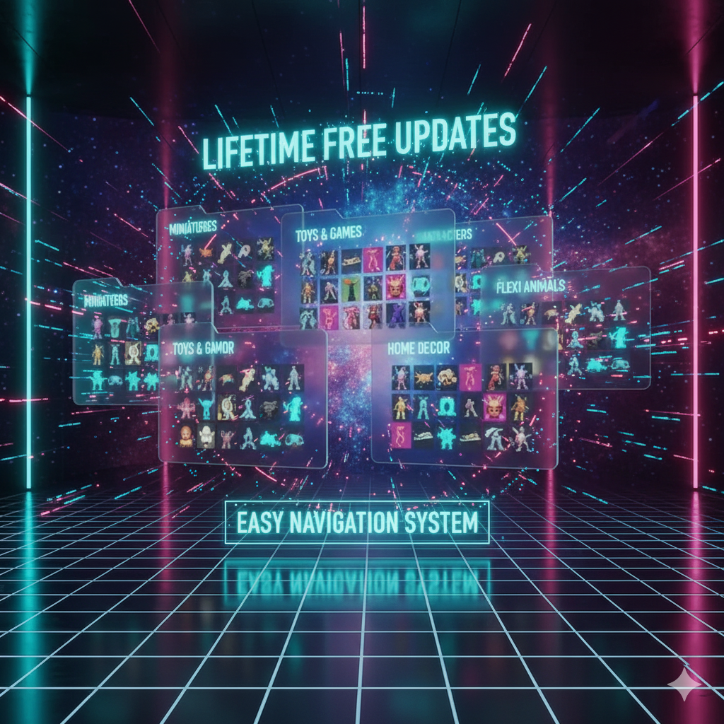 20,000,000+ STL 3D Models Library | 200TB Mega Collection | Instant Download | FDM & Resin Ready