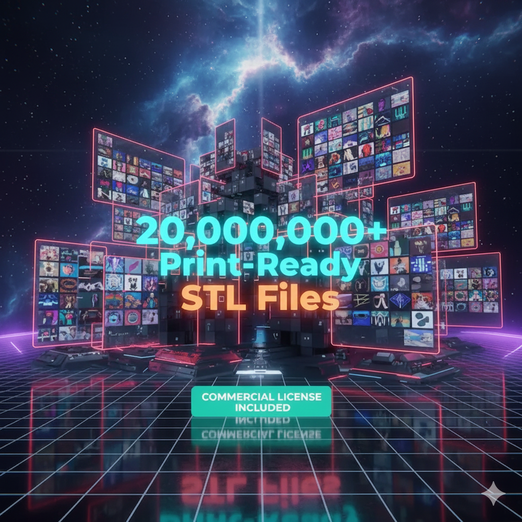 20,000,000+ STL 3D Models Library | 200TB Mega Collection | Instant Download | FDM & Resin Ready
